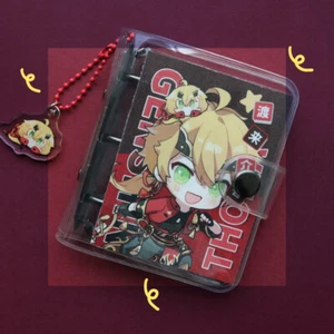 Genshin Impact Anime Thoma Harajuku Fashion Mini Loose-leaf Scrapbook Gift #21 - Picture 1 of 5