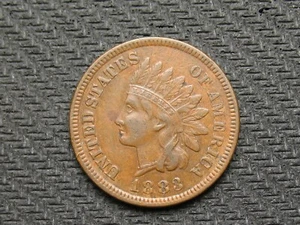 OLD COIN SALE!! XF+ 1883 INDIAN HEAD CENT PENNY w/ DIAMONDS & FULL LIBERTY #442 - Picture 1 of 2