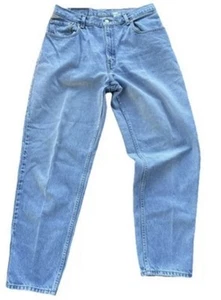 Levis 560 Vintage Jeans Mens 34x31 Loose Fit Tapered Leg Blue Denim Year 2002 - Picture 1 of 10