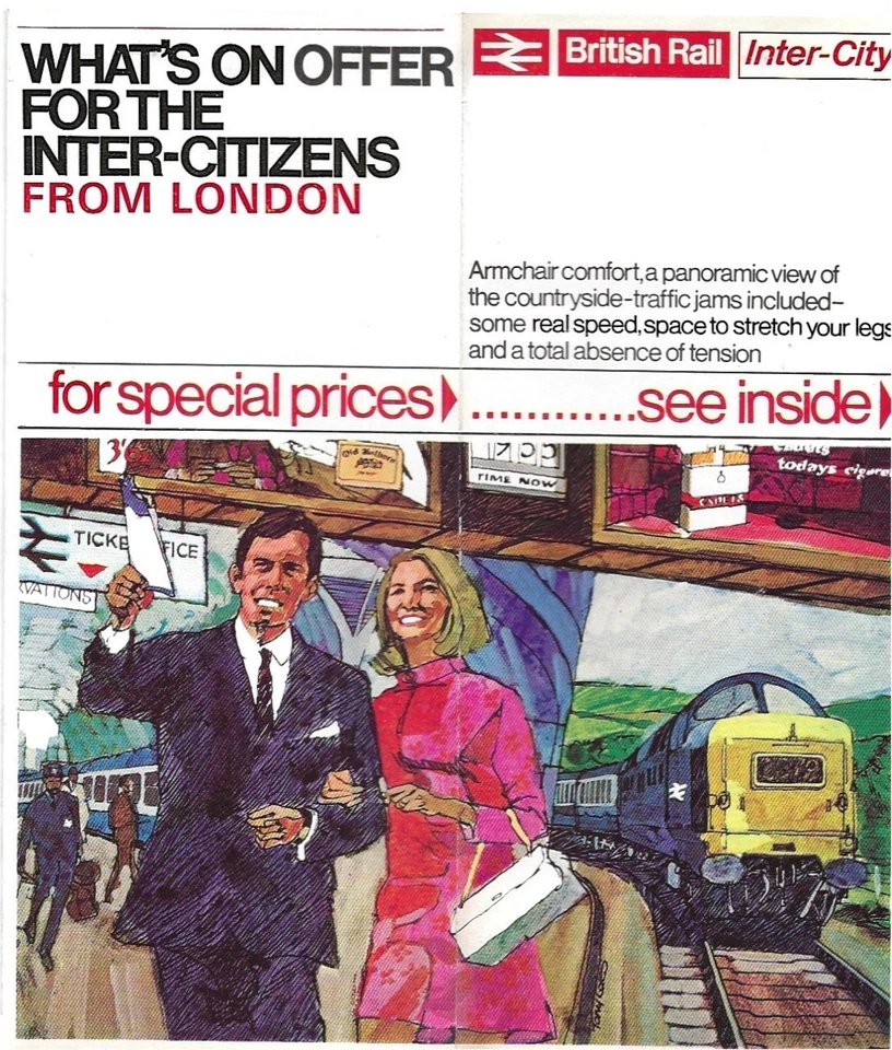 Intercity Deltic Inter-citizens London Inter-City cab view 12 panels Pullman - Image 1 of 1