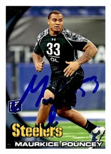 Pittsburg Steelers Maurkice Pouncey 2010 Topps #127 Rookie Card COA Proof Photo - Bild 1 von 7