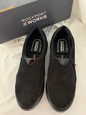 ¡NUEVO EN CAJA! Zapato de trabajo Rockport para mujer truStride Work RK500 Oxford sin cordones negro 10,5 W Foto 1 de 4