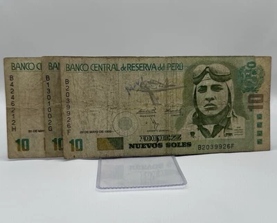 LOT OF 3X Peru 10 Soles 1999 - Image 1 of 4