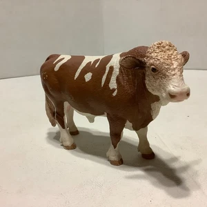 2008 Schleich Fleckvieh Stier #13640 5 Zoll lang - Bild 1 von 7