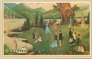 Postkarte Ausflug auf den Hudson, New York - Bild 1 von 2