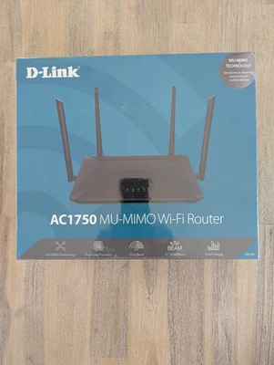 D-Link DIR-867 WIFI Router, AC1750 Dual Band MU-MIMO, 4K Online Gaming Sessions - Image 1 of 4