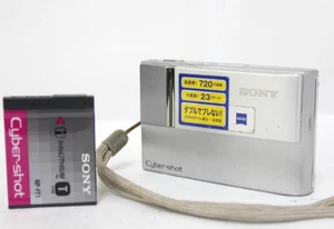 SONY Cyber Shot DSC-T10 Silver 7.2MP 3x Zoom Compact Digital Camera From Japan - Picture 1 of 8