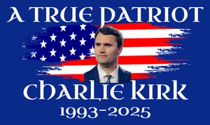 Charlie Kirk Patriot Banner HUGE 3x5 ft Flag Poster USA with metal grommets - Picture 1 of 1