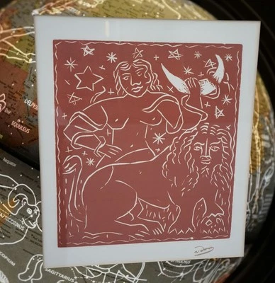 Impresión en madera original del zodiaco André Derain 1910 impresión fauvismo matisse firmada Foto 1 de 4