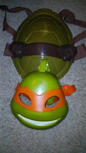 TEENAGE MUTANT NINJA TURTLES - LIGHT UP MASK THAT TALKS & BACK SHELL-MICHELANGELO - Bild 1 von 8