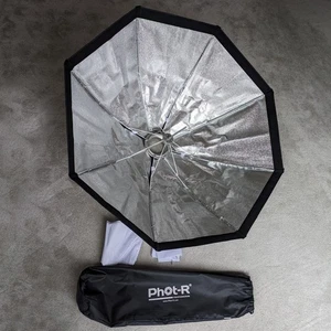 Phot-R 120cm (47.2") Folding Umbrella Octagon Octabox Softbox Reflector - Picture 1 of 8