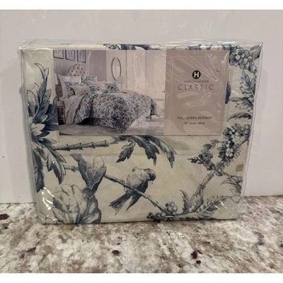 Falda de cama completa de 18 pulgadas para baño botánico clásico Hotel Collection caída Foto 1 de 4