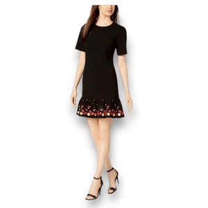 Calvin Klein Mantel mit besticktem Saum Kleid Größe 8 - Bild 1 von 8
