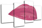Lips Pop Art Illustration MULTI Leinwand Wand Kunst Bild drucken