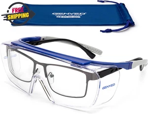 Safety Glasses over Glasses for Work, Fit over Prescription Glasses, Protection - Picture 1 of 11