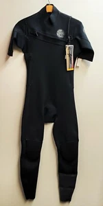 RIP CURL Men's 2mm AGGROLITE CZ S/S Wetsuit - BLK - Medium Tall - NWT - Picture 1 of 5