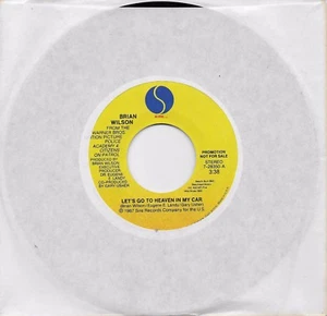 BRIAN WILSON  Let's Go To Heaven In My Car  rare soundtrack promo 45  BEACH BOYS - Picture 1 of 1