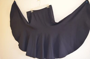 SPLENDIDA GONNA INTERA MEDIA LUNGHEZZA INTERA BLU NAVY I-N-C vintage anni 80 - Foto 1 di 6