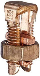 2 pack KS90 Burndy 00781810015254 12 STR.-10 Str. Split Bolt - Picture 1 of 2