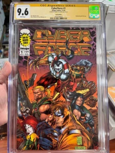 Cyberforce #1 1993 CGC 9.6 Marc Silverstri Signature Series CLASSIC 90s GOLD ED - Picture 1 of 3