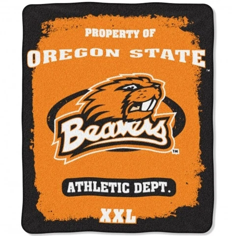 Oregon State Beavers Micro Raschel Blanket Throw Soft Cover