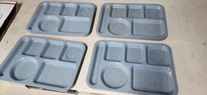 SCHOOL CAFETERIA LUNCH TRAYS, SiLite 614, Melamine, Divided, Lot of 10 - Picture 1 of 5