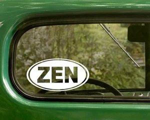 2 ZEN DECALs Oval Buddhist Sticker For Bumper Car Truck Laptop Window Rv - Picture 1 of 1