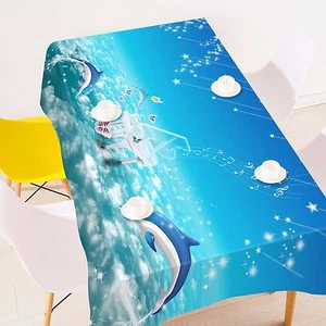 3D Dolphin 883 Tablecloth Table Cover Cloth Birthday Party Event AJ WALLPAPER AU - Picture 1 of 1