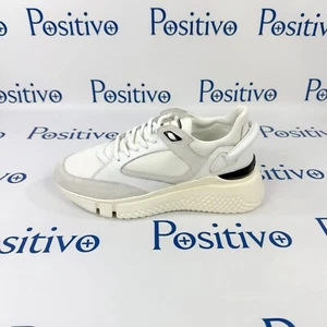 Buscemi Mens Veloce Mix Alce Bianco Ottico Neoprene Sneakers US 11 EU 44 New - Picture 1 of 7