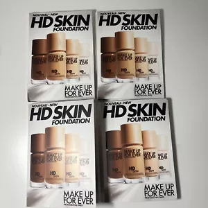 4 x fondotinta per usura lunga Make Up Forever HD non rilevabili per pelle 4 tonalità - Foto 1 di 3