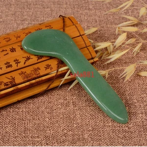 Natural Facial Gua Sha Jade Stone Guasha Board Scrape Therapy SPA Massage Tool - Picture 1 of 5