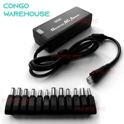 UNIVERSAL 90W 12V-24V 6A Max Laptop AC Adapter Charger Power Supply 12 CONNECTOR - image 1 of 4