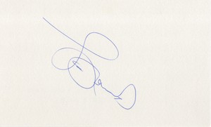 Lou Rawls - American Singer & Songwriter In Person Signed Card.