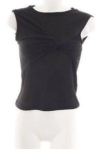 H&M Blusa sin mangas Mujeres Talla EU 38 negro elegante - Imagen 1 de 5