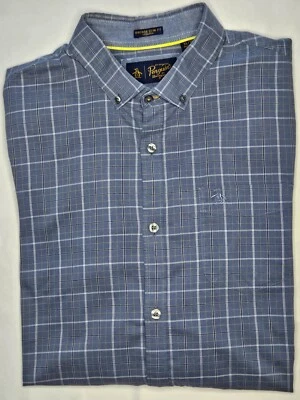 Camisa Para Hombres Original Penguin Heritage Calce Ajustado A Cuadros Manga Larga Abotonada XL Foto 1 de 2