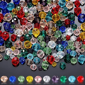 1000 Pcs Glass Beads Bulk Assorted Crystal Beads for Jewelry Making Colorful Fac - Picture 1 of 12