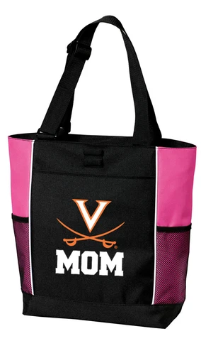 University of Virginia Mom Tote Bag UVA Mom for BEACH SHOPPING GROCERIES POOL Cover