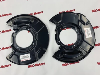 Genuine Toyota OEM Pair 2 Set Front Brake Dust Shields for 4Runner Tacoma - Image 1 of 4