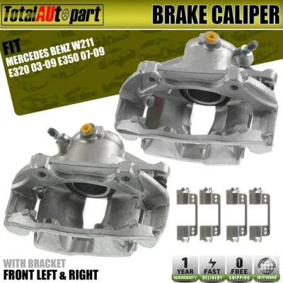2x Brake Calipers Front Left & Right for Mercedes-Benz E320 E350 W211 2003-2009 - Image 1 of 4