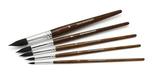 Aquarell Pinselset rund | Gr. 2-10 | Weiche Pinsel Aquarell-, Öl- & Acrylmalerei - Bild 1 von 3