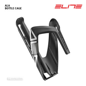 Elite ALA Bicycle Water Bottle Cage : GLOSS BLACK/WHITE