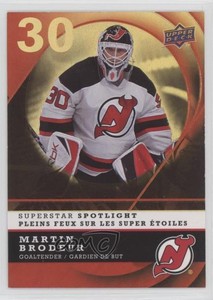 2008-09 Upper Deck McDonald's Restaurant Superstar Spotlight Martin Brodeur HOF