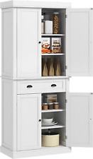 HOMCOM 72" Freestanding Kitchen Pantry Cabinet, Tall Storage Cabinet with 2 Door