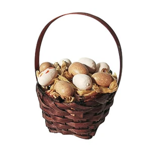 1 Stück Simulierter Mini Eierkorb Mini Küche Zubehör Modell Mini Haus Requisiten - Bild 1 von 12