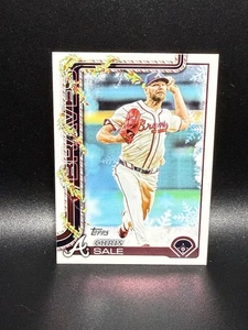 Chris Sale 2025 Topps Holiday #H98 Atlanta Braves Holiday Back SP - Bild 1 von 2