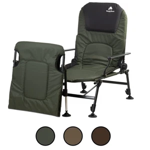 Chaise de pêche pliable chaise carpe chaise de pêcheur Carp Chair chaise de camping feu de camp - Photo 1/14