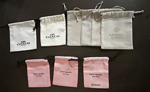 Lote de 9 bolsas Kate Spade New York rosa-entrenador-Kendra Scott cordón joyería polvo - Imagen 1 de 4
