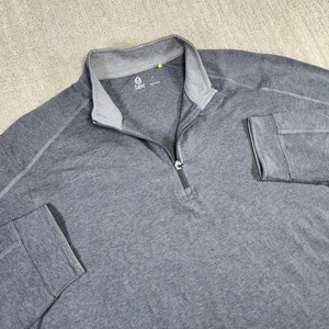 Tasc Carrollton Sweatshirt Men Large Performance Bamboo Gray 1/4 Zip NEW Stretch - Picture 1 of 10
