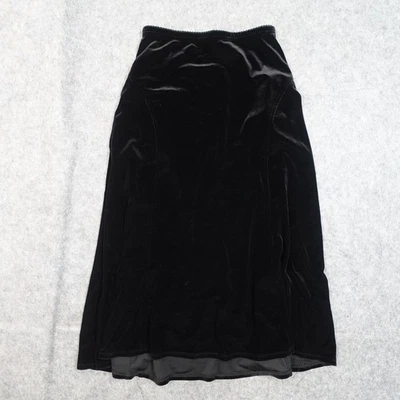 Falda J. Jill Mujer Extra Pequeña Pequeña Maxi Terciopelo Cachicho Línea A Acampanada Foto 1 de 4