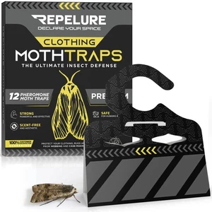Premium Moth Traps with Pheromones - 12 Pack, Clothing Moths Killer and Repel... - Picture 1 of 6